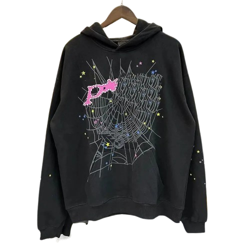 1:1 SP hoodie/ Streetwear hoodie / Black and pink