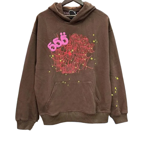 1:1 SP hoodie/ Streetwear hoodie / Brown and pink